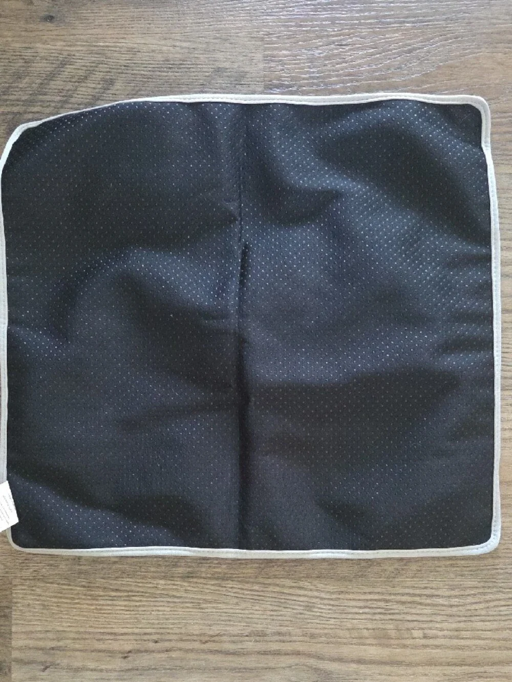 Interactive Navy Blue Plush Dog Treat Mat with Yellow Fry Design